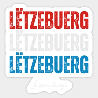 Luxembourg flag, Luxembourger flag Sticker